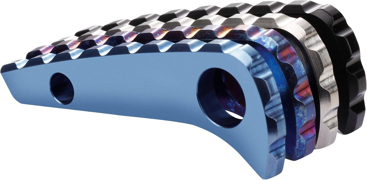 Back Spacer for Spyderco Paramilitary 2, Anodized Titanium Alloy CNC Spine Backspacer for C81, Premium V1258-DP02-C-2906