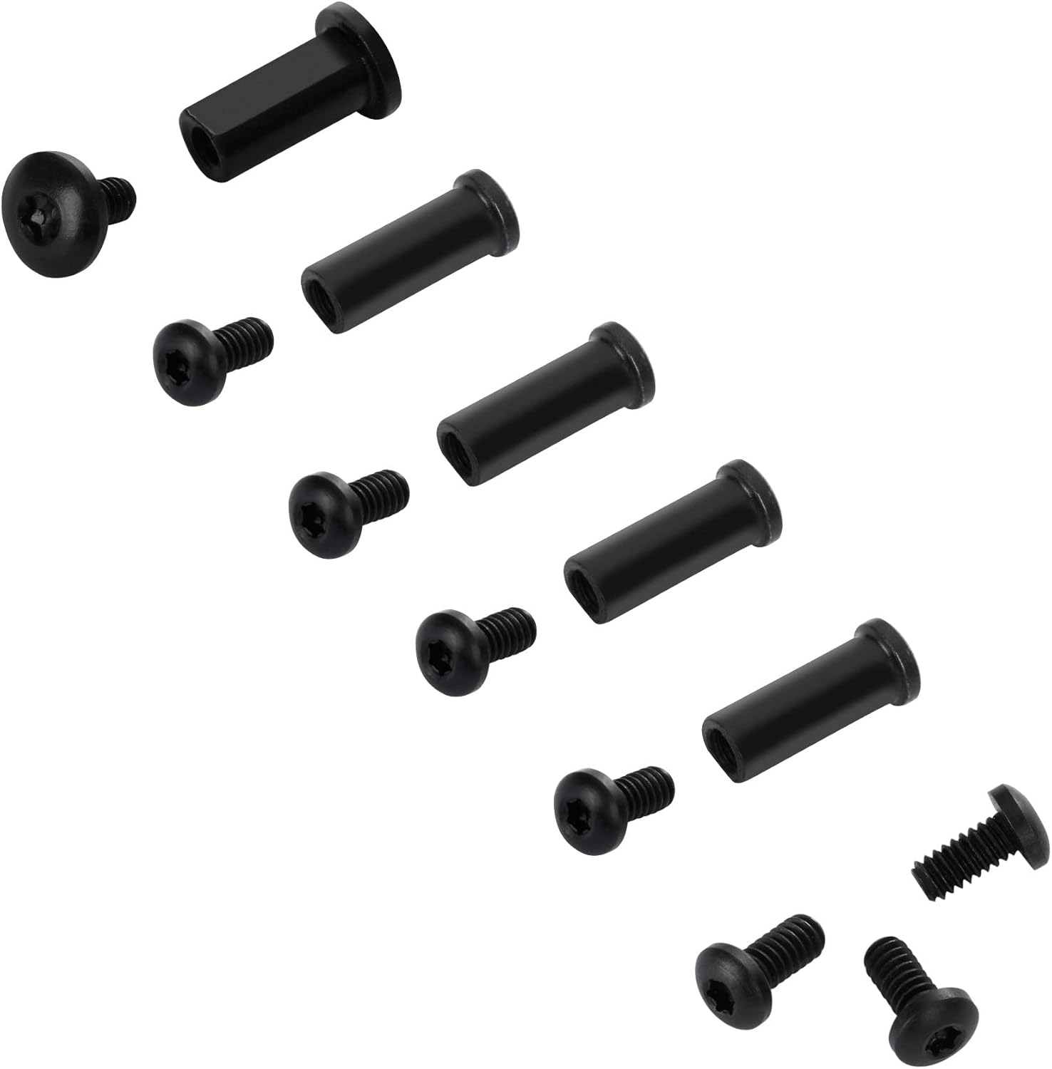 Spyderco Endura C10 Complete Pivot Kit, Stainless Steel Screws, Includes Pivot, Handle, Clip Screws, Black V1258-DP02-C-2911