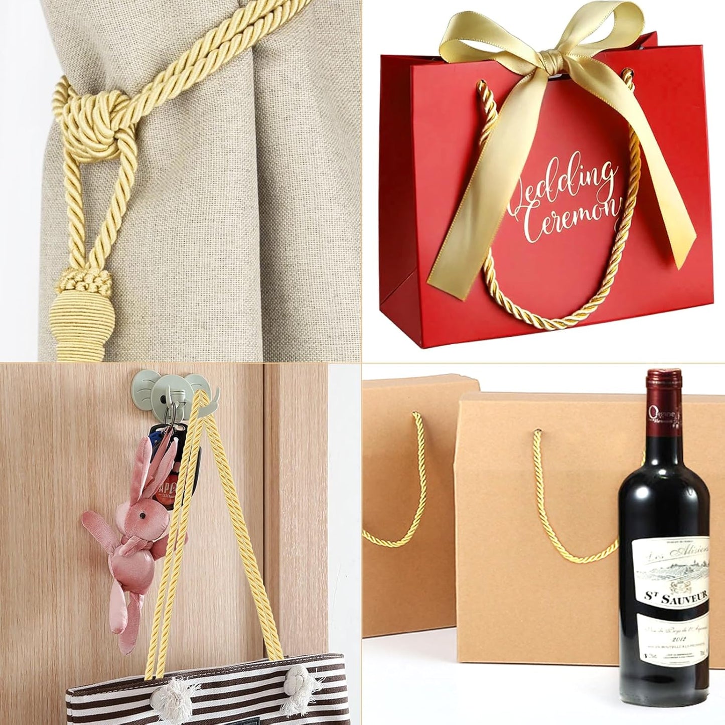 Gold Twine String and Gold Rope Bundle V1258-DP02-C-2922