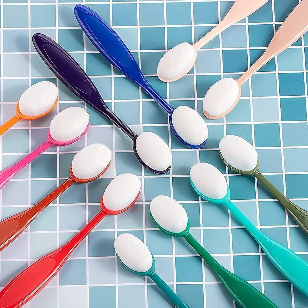 22 Pcs Color Coded Handle Ink Blending Brushes Set Tool Blender for Crafts Card Making(Brush Head Width Size V1258-DP02-C-2942