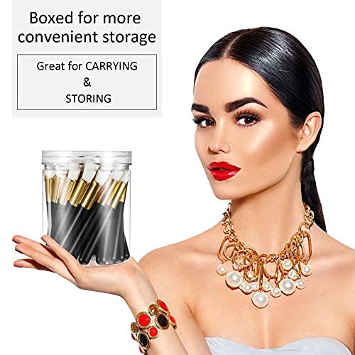 30 Pieces Lash Brushes for Cleaning Lash Shampoo Brushes for Eyelash with Container Blackhead Removing Nose V1258-DP02-C-295
