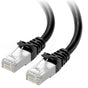 10Gbps Snagless Shielded Cat 6A Ethernet Cable - 50ft, Cat 6A Cable, Cat6A Cord, Ethernet Cord, Black V1258-DP02-C-2962