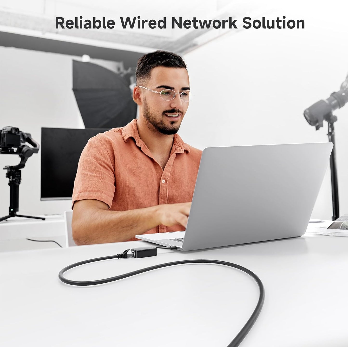10Gbps 10-Pack Snagless Cat 6 Ethernet Cable - 10ft, Cat 6 Cable, Cat6 Cord, Ethernet Cord, Black V1258-DP02-C-2963