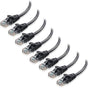 8-Pack Snagless Cat 5e Ethernet Cable - 5ft, Gigabit Cat5e Cable, Cat5e Ethernet Cord, Black V1258-DP02-C-2974