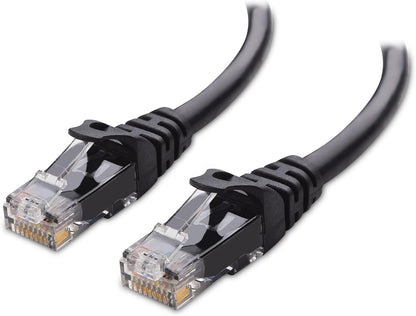 8-Pack Snagless Cat 5e Ethernet Cable - 5ft, Gigabit Cat5e Cable, Cat5e Ethernet Cord, Black V1258-DP02-C-2974