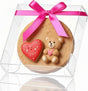 100Pcs Plastic Clear Single Treat Boxes with Full Window - 4x4x1.2inch, Dessert Box for Macarons, Donuts, V1258-DP02-C-2985
