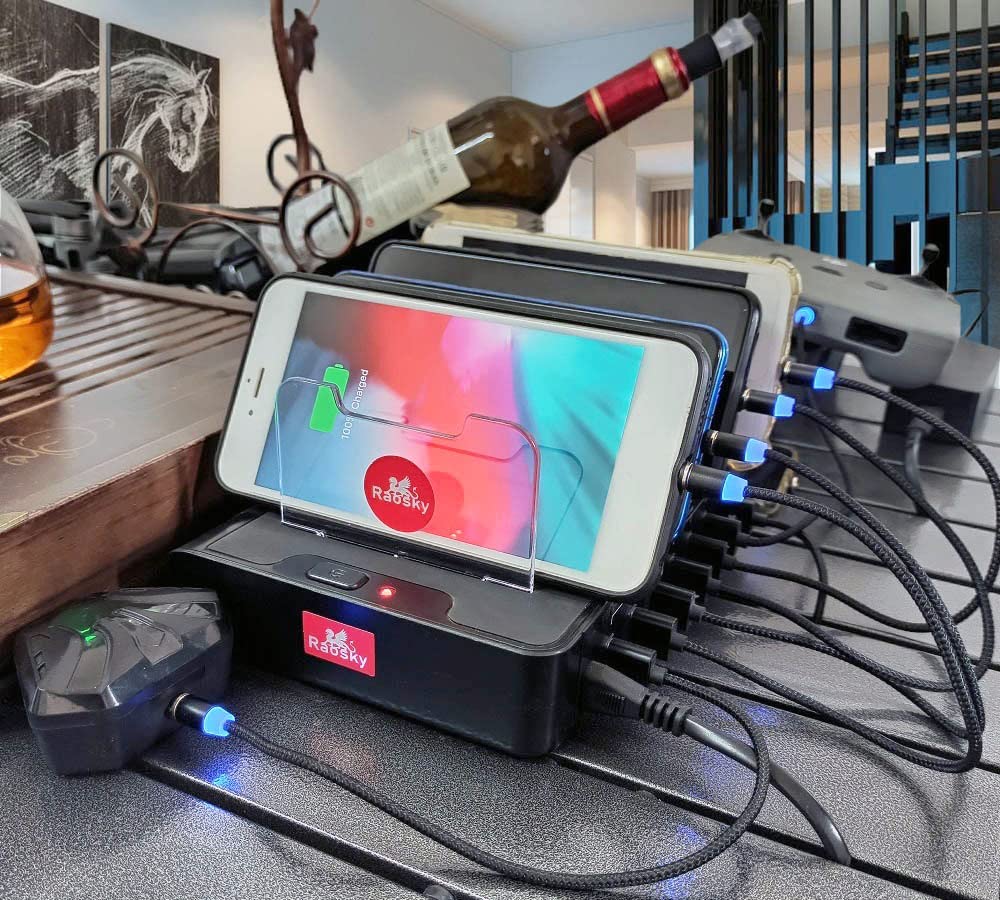 Magnetic Charging Cable 10pcs,Just Short USB Cables No Magnetic Charging Tips,[0.6~0.8ft/20~25cm,2.4 A Max) i V1258-DP02-C-2989