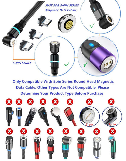 Magnetic Charging Tips 5pin Series,Type-c Tips 9Pack,Magnetic Type-C Tips,Just Charger Tips Without Magnetic V1258-DP02-C-2990