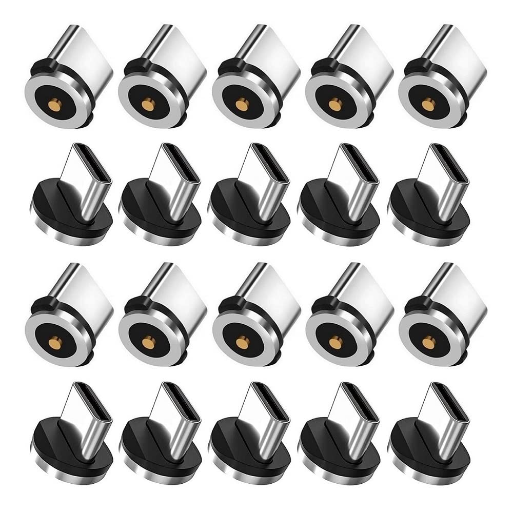 Magnetic Charging Tip Series,Type-c Tips 20pack,Just Magnetic Type-C Tips,Just USB-C Tip Without V1258-DP02-C-2992