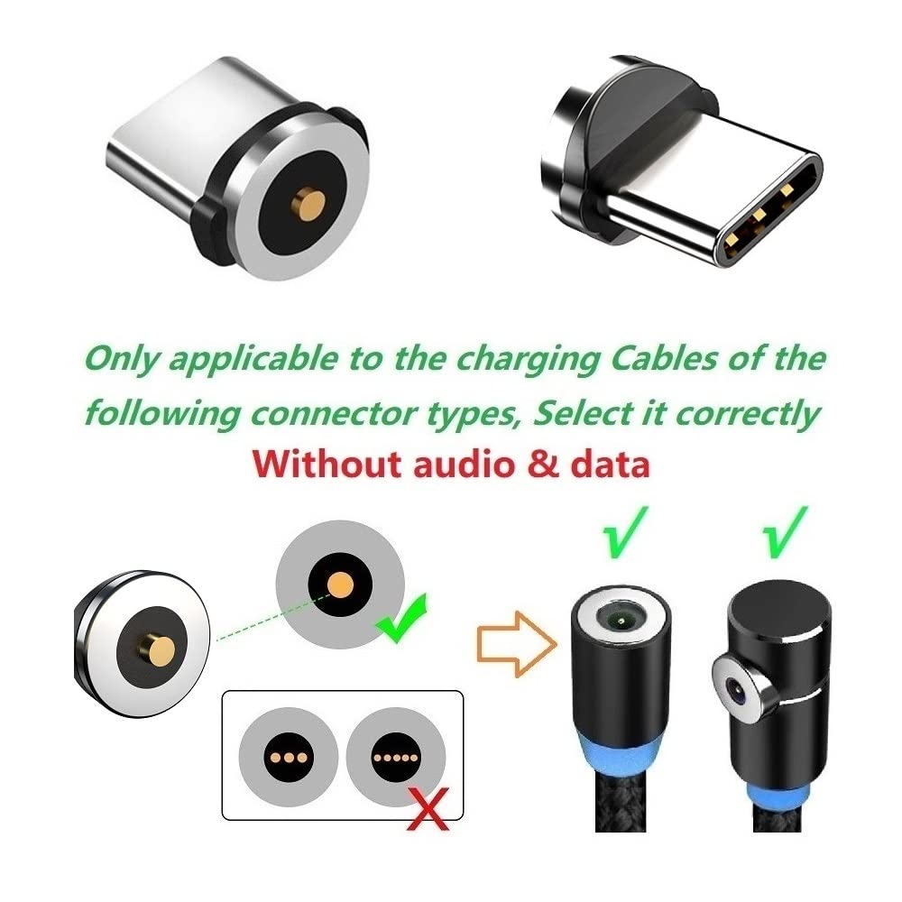 Magnetic Charging Tip Series,Type-c Tips 20pack,Just Magnetic Type-C Tips,Just USB-C Tip Without V1258-DP02-C-2992