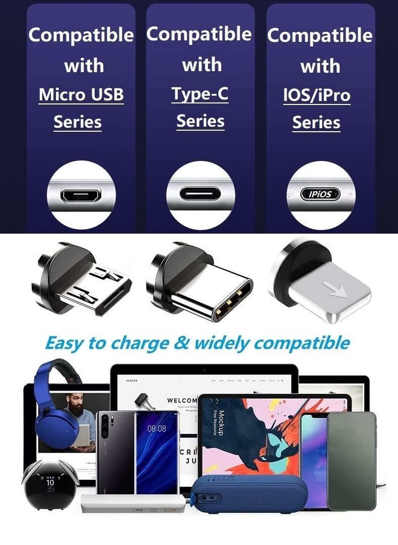 Magnetic Charging Tip Series,Type-c Tips 20pack,Just Magnetic Type-C Tips,Just USB-C Tip Without V1258-DP02-C-2992