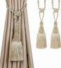2 Pack Curtain Tiebacks Tassel Drapery Tie-Backs Rope Handmade Holdbacks Home Office Hotel Decorative (Mix V1258-DP02-C-3029