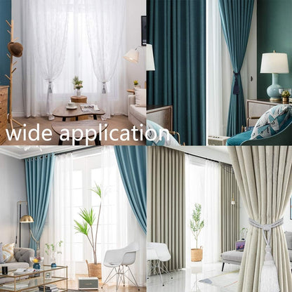 2 Pack Curtain Tiebacks Tassel Drapery Tie-Backs Rope Handmade Holdbacks Home Office Hotel Decorative (Mix V1258-DP02-C-3029