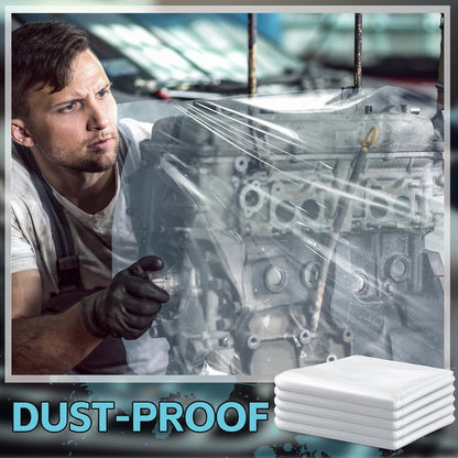 10 Pcs Engine Storage Bags Bulk Plastic Clear Engine Bag Covers Waterproof for Engine Protection, 39.4 x 47.2 V1258-DP02-C-3037