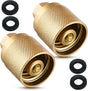 2 Pack Forklift Connector Female, Replacement for 7141F Propane Tank Connector, 1-1/4" Female Inlet x 1/4" V1258-DP02-C-3041