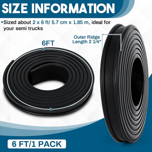 2 Inch Fuel Tank Strap Isolator 6 Feet Length Gas Tank Seal Strap Insulator Rubber for Most Semi Trucks V1258-DP02-C-3059