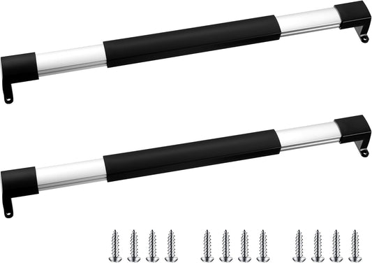 2 Pcs RV Screen Door Handle Cross Bar, Adjustable Camper Door Grab Bar 21-5/8 to 28-5/8 with Non Slip Grip V1258-DP02-C-3070