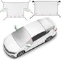 2 Piece Car Windshield Sunshade Set, Front & Rear Window Sun Shade with Magnetic Edges and Side Mirror V1258-DP02-C-3076