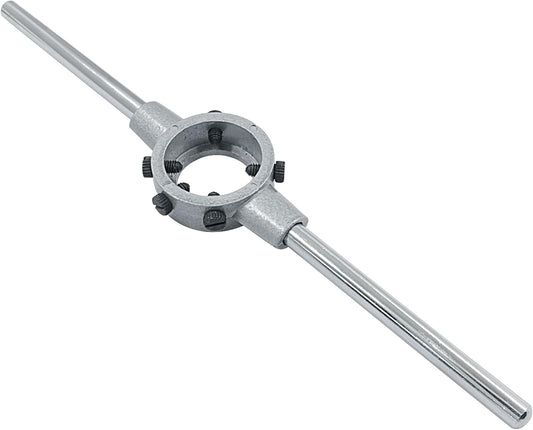 1-1/2 Inch (38mm) Die Stock Handle Wrench, M12-M14 Adjustable Die Wrench Handle Holder, Heavy Duty Round Die V1258-DP02-C-3082