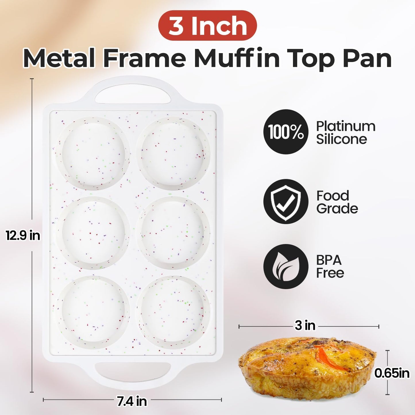 Silicone Muffin Top Pan & Silicone Mini Loaf Pan V1258-DP02-C-31