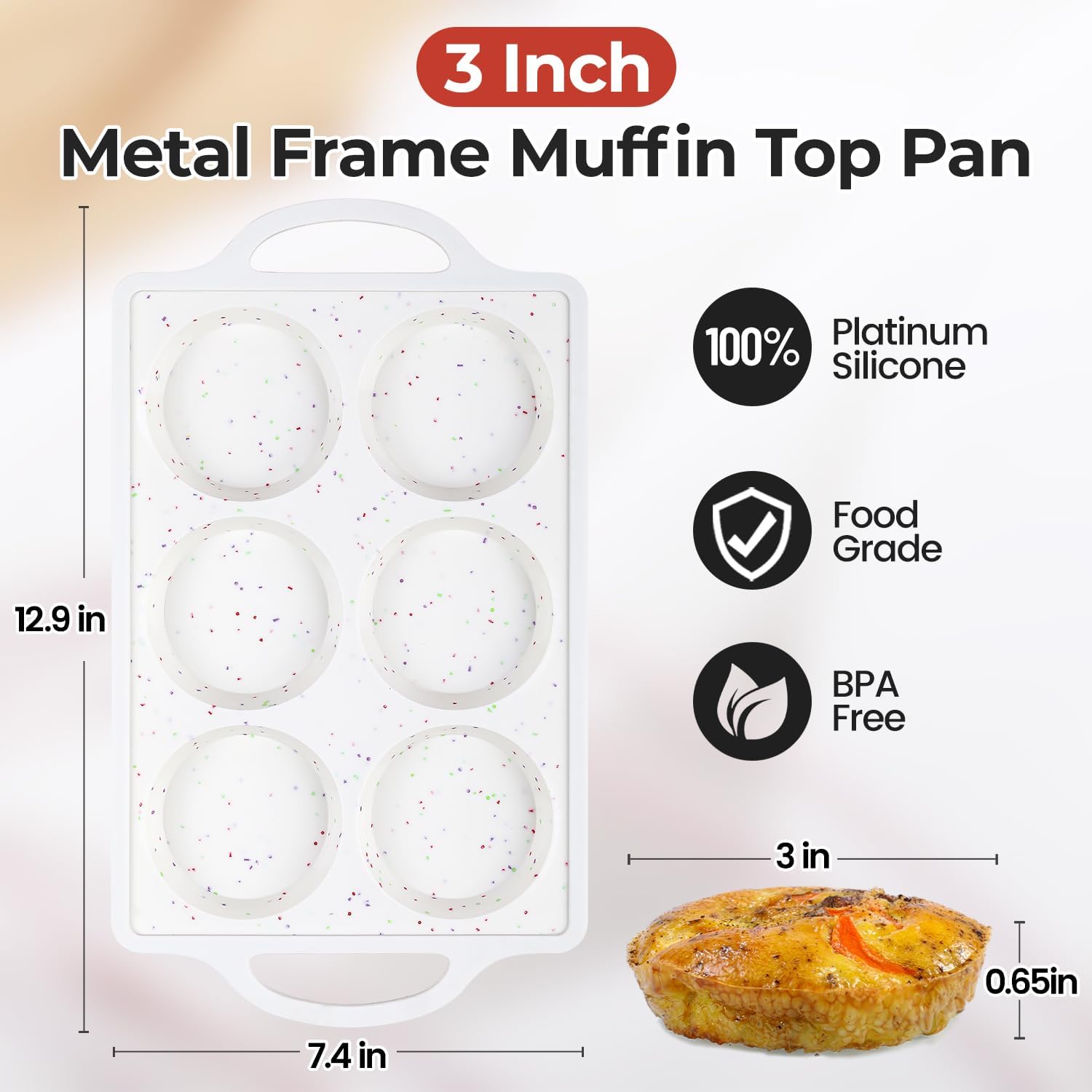 Silicone Muffin Top Pan & Silicone Mini Loaf Pan V1258-DP02-C-31