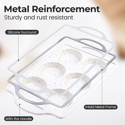 Silicone Muffin Top Pan & Silicone Mini Loaf Pan V1258-DP02-C-31