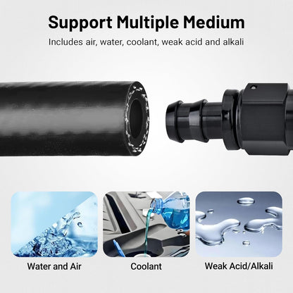 3/4" Silicone Heater Hose Radiator Coolant Hose Straight SAE J20R3 CLASS-A 60PSI 5FT Black V1258-DP02-C-3106