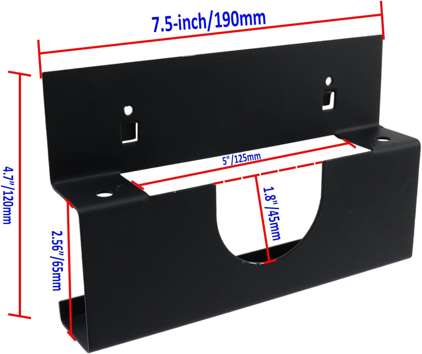 Angle Grinder Holder Fits 3/8" Square Hole Pegboard Heavy Duty Angle Grinder Tool Rack Metal Pegboard V1258-DP02-C-3132