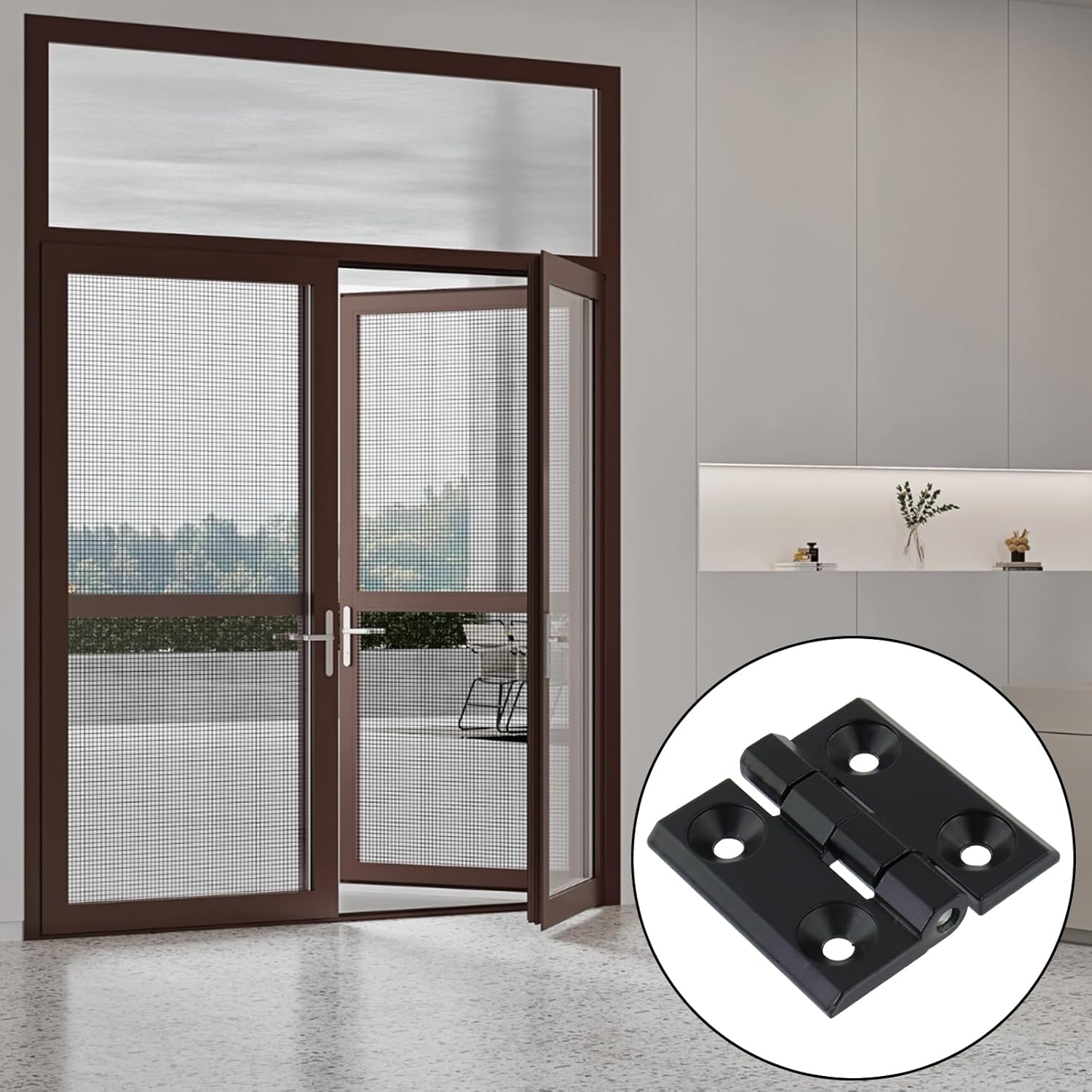 Black Butt Hinge Zinc Alloy Door Hinge Heavy Duty Boat Hatch Hinges Residential Bed Room Hinge for Doors V1258-DP02-C-3137