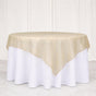 Efavormart 10 Pack Organza Table Overlay 72"x72" Gold - Sheer Table Topper V1258-DP02-C-3145