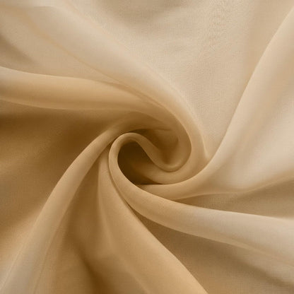 Efavormart 10 Pack Organza Table Overlay 72"x72" Gold - Sheer Table Topper V1258-DP02-C-3145
