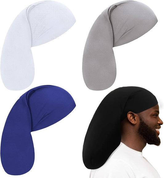 4 Pieces Unisex Jumbo Dreadlock Cap Long Dreads Hair Head Wrap Sleeping Cap Hair Accessories Sleep Bonnet for V1258-DP02-C-3163