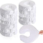 12 Pcs Face Cradle Covers for Massage Head Rest Microfiber Reusable Soft Thicker Massage Table Face Covers V1258-DP02-C-3183