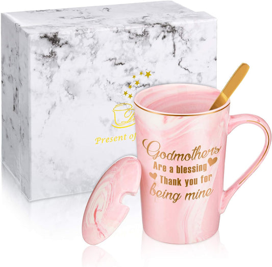 Godmothers Marble Coffee Mug, Godmother Gifts From Godchild, Godmother's Gift for Birthday Mother's Day V1258-DP02-C-320