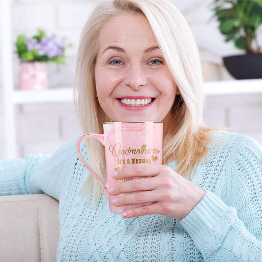 Godmothers Marble Coffee Mug, Godmother Gifts From Godchild, Godmother's Gift for Birthday Mother's Day V1258-DP02-C-320