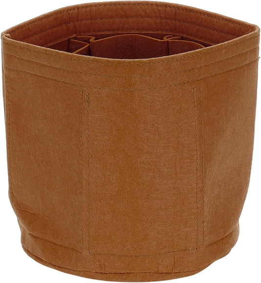 Purse Organizer Insert, 8" x 8" Portable Felt Organizer Bags Round Multiple Compartments Purse Liner for V1258-DP02-C-3217