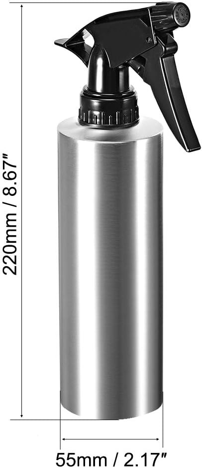 11.8oz/350ml Spray Bottle 304 Stainless Steel with Fine Mist Sprayer, Empty Refillable Container for Kitchen V1258-DP02-C-3222