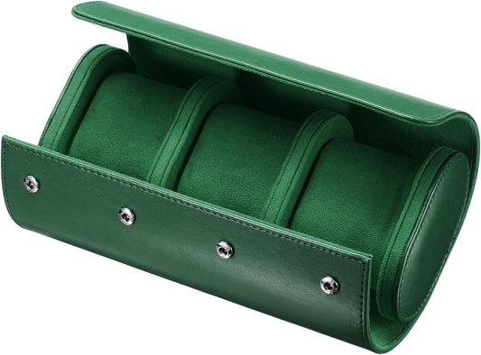 Leather Watch Travel Case Single Watch Roll Storage Box Organizer for Men Women Holding Storaging Displaying, V1258-DP02-C-3224
