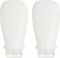 2 Pcs Silicone Squeeze Bottle, 3 oz Refillable Silicone Travel Bottles Leak Proof Mini Size Containers for V1258-DP02-C-3225