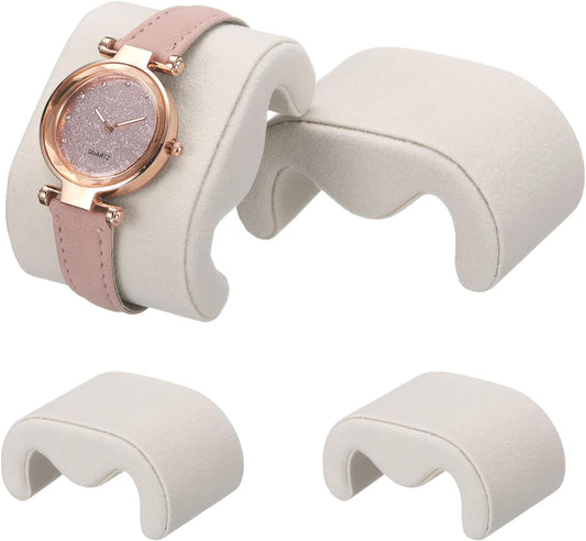 4pcs Watch Case Pillows, M Shaped Watch Display Pillow Velvet Watch Cushion Replacement for Watch Bracelet V1258-DP02-C-3226