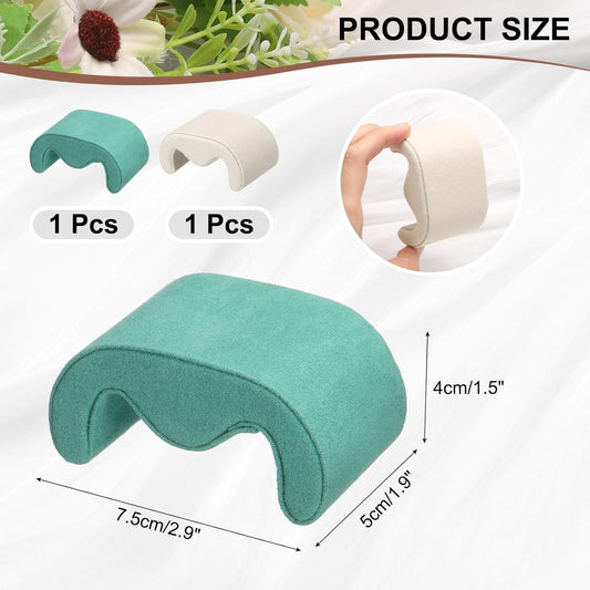 2pcs Watch Case Pillows, m Shaped Watch Display Pillow Velvet Watch Cushion Replacement for Watch Bracelet V1258-DP02-C-3234