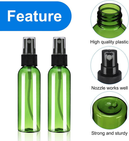 100Pack Spray Bottles, 2Oz/60ML Reusable Clear Empty Mist Plastic Mini Travel Bottle Set,Small Refillable V1258-DP02-C-3238