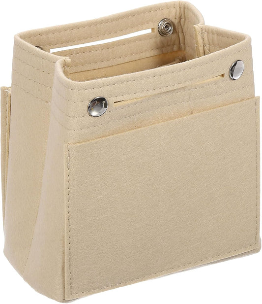 Purse Organizer Insert, Portable Felt Organizer Bags with Snap Multiple Compartments Purse Liner for Domed V1258-DP02-C-3240