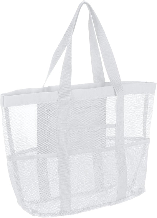 Mesh Beach Tote Bag, Upgraded Beach Towel Bags, Pool Bag for Vacation Travel Daily V1258-DP02-C-3248