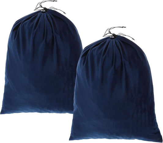 2 Pack Dust Bags for Handbags, 19.3x23.7" Cotton Drawstring Storage Pouch Bag Dust Cover Storage Bags for V1258-DP02-C-3260