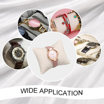 6pcs Leather Watch Pillows, Jewelry Display Pillow for Bracelet, Watch, Anklet, Bangle, Dangle Earring and V1258-DP02-C-3261
