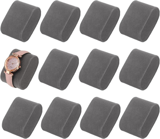 12pcs Bracelet Watch Pillow Velvet Jewelry Display Pillows Cushion Pad Watch Storage Pillow for Watch Box Grey V1258-DP02-C-3262
