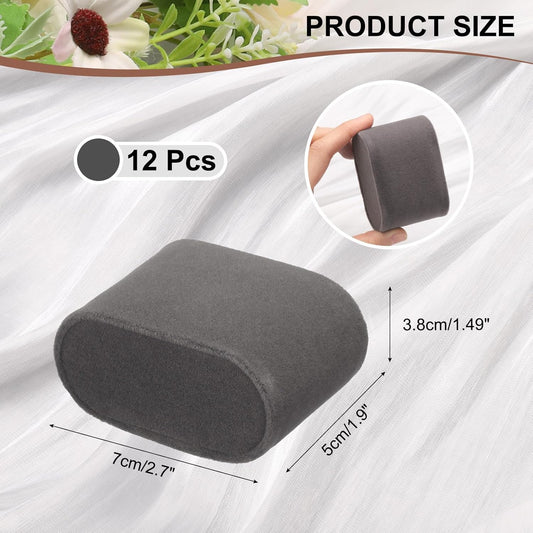 12pcs Bracelet Watch Pillow Velvet Jewelry Display Pillows Cushion Pad Watch Storage Pillow for Watch Box Grey V1258-DP02-C-3262