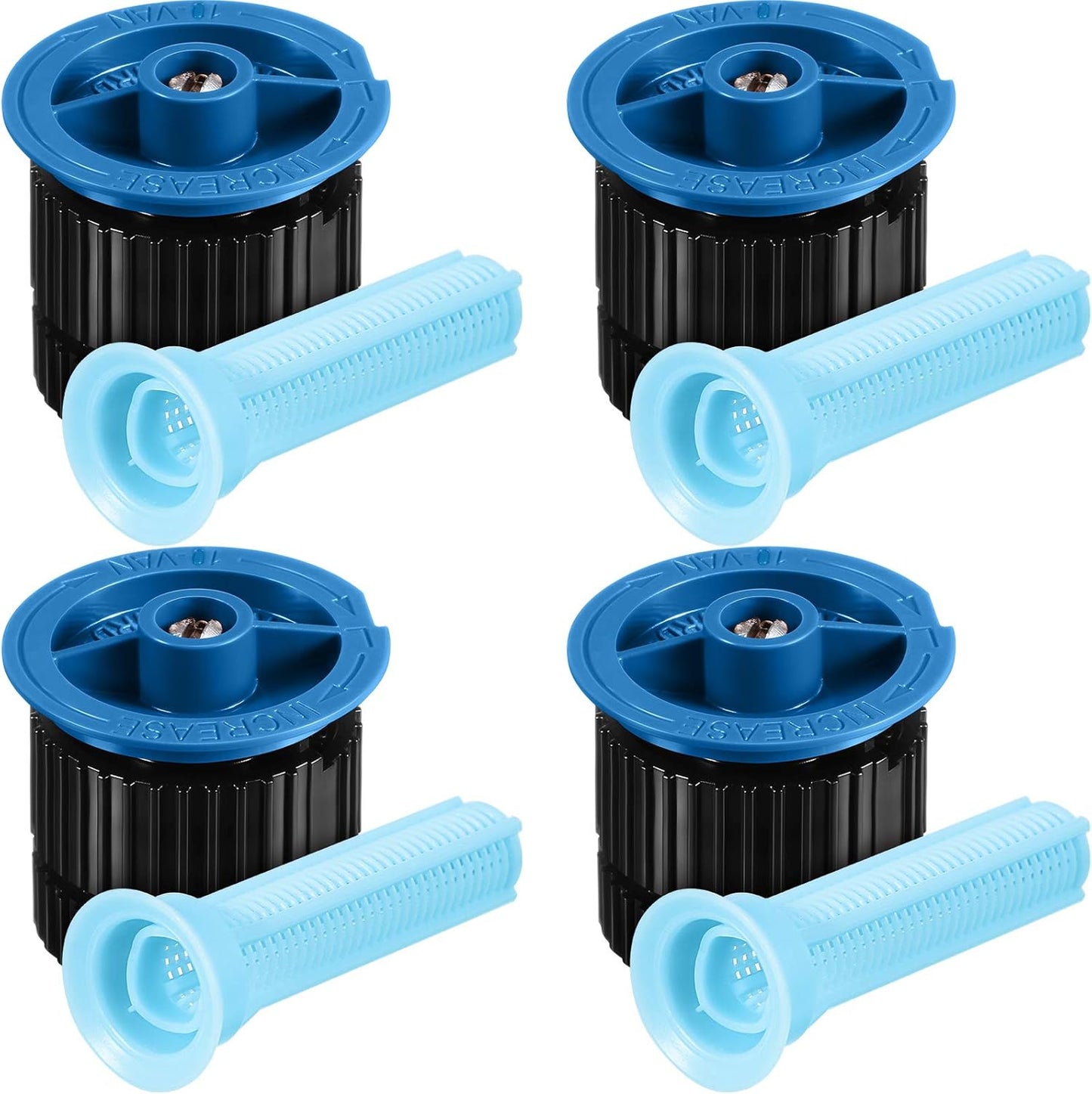 4 Pcs 10 VAN Variable Arc Nozzle Replacement Sprinkler Head Adjustable 360 Degree Rotating Irrigation Pop up V1258-DP02-C-327