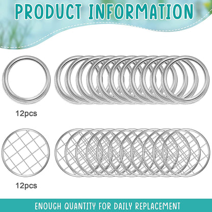 Mason Flower Jar Frog Lid Metal Insert Mason Grid Flower Organizer Frog Lid Insert for Regular Mouth Canning V1258-DP02-C-328